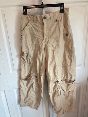 BDG Khaki Tan Cargo Pants with Multiple Utility Pockets